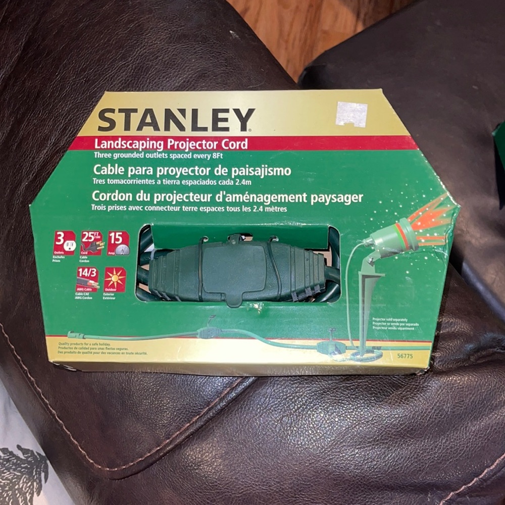 Extension Cord with multiple‎ plugs Stanley Landscaping projector extension Cord